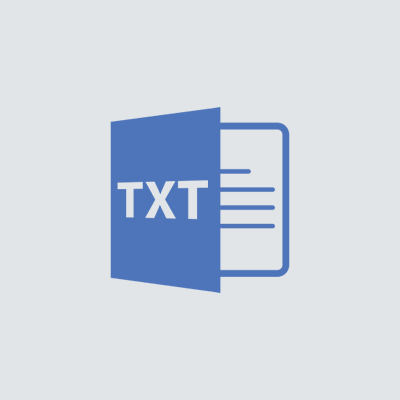 TXT Format Attachment